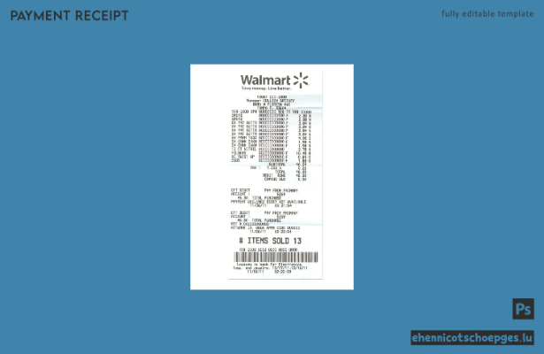 Walmart-Zahlungsprüfung Version 2 – Beispielvorschau